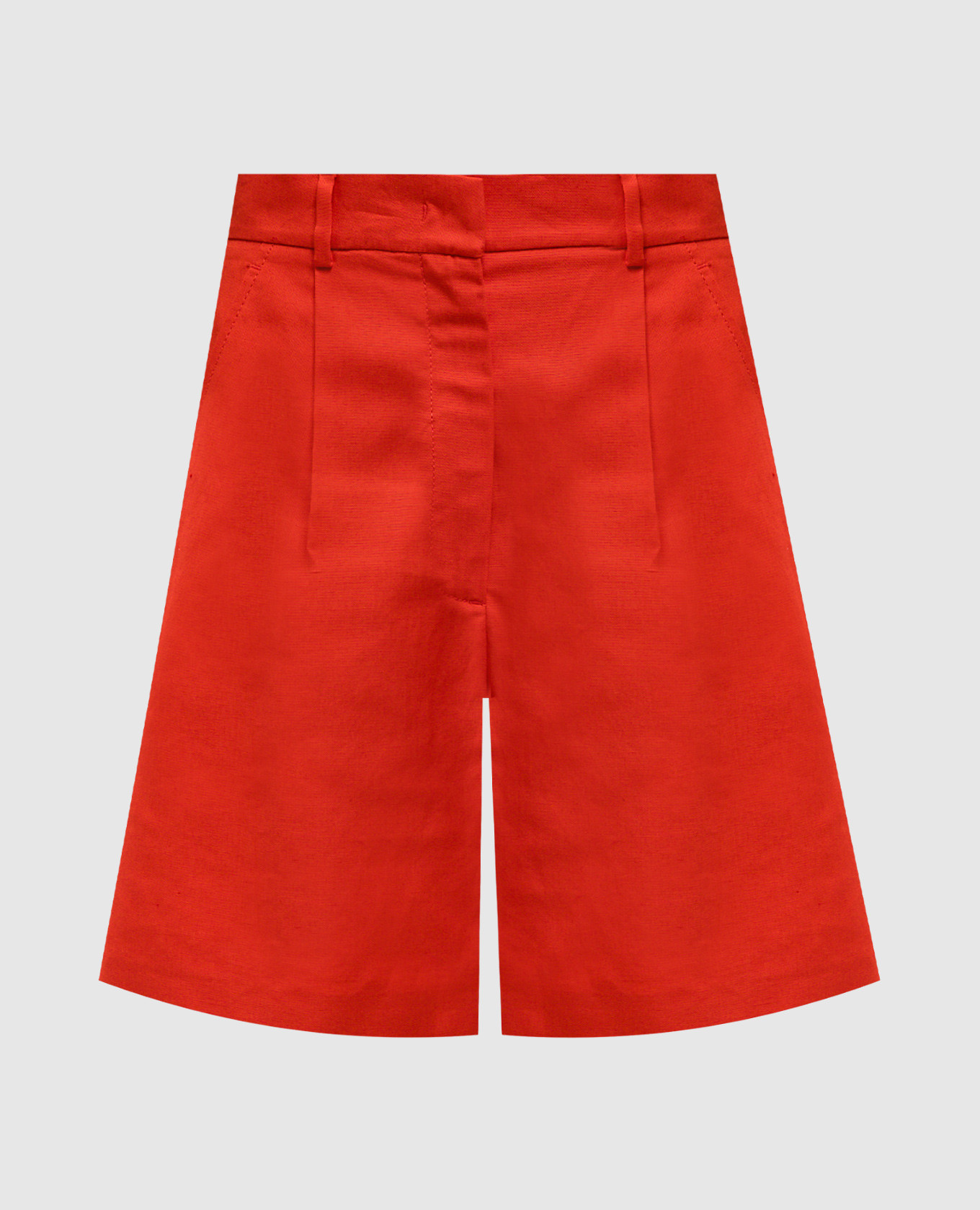 ECUBA red shorts with linen Max Mara Weekend