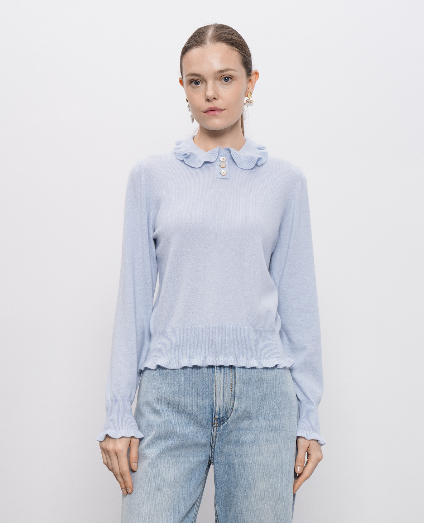 

Blue cashmere sweater Valentino, Light blue