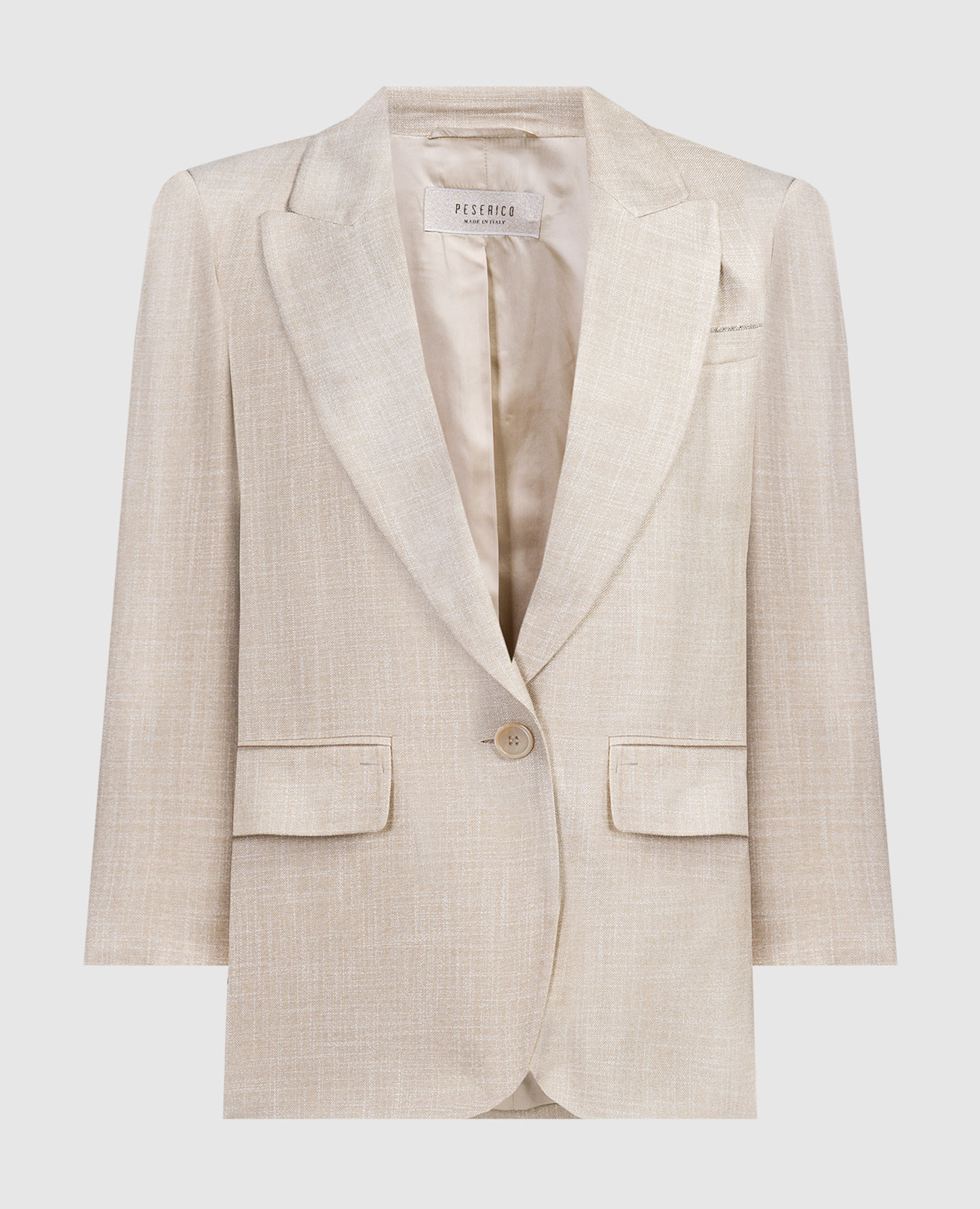 

Beige jacket with monil chain Peserico
