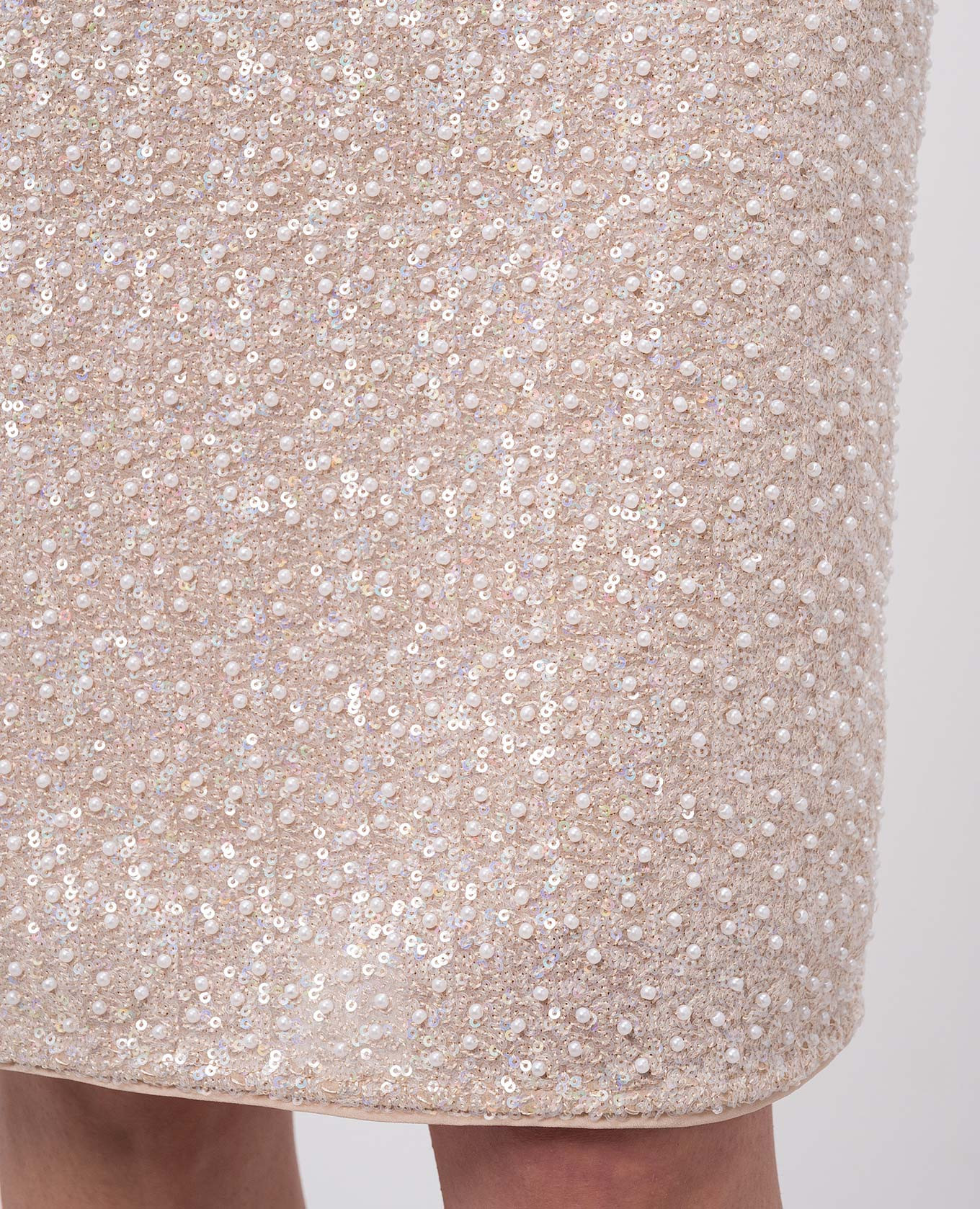 

Beige skirt with sequins and beads Twinset