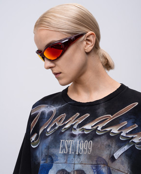 Balenciaga Red Sporty sunglasses with mirror effect 812604T0007