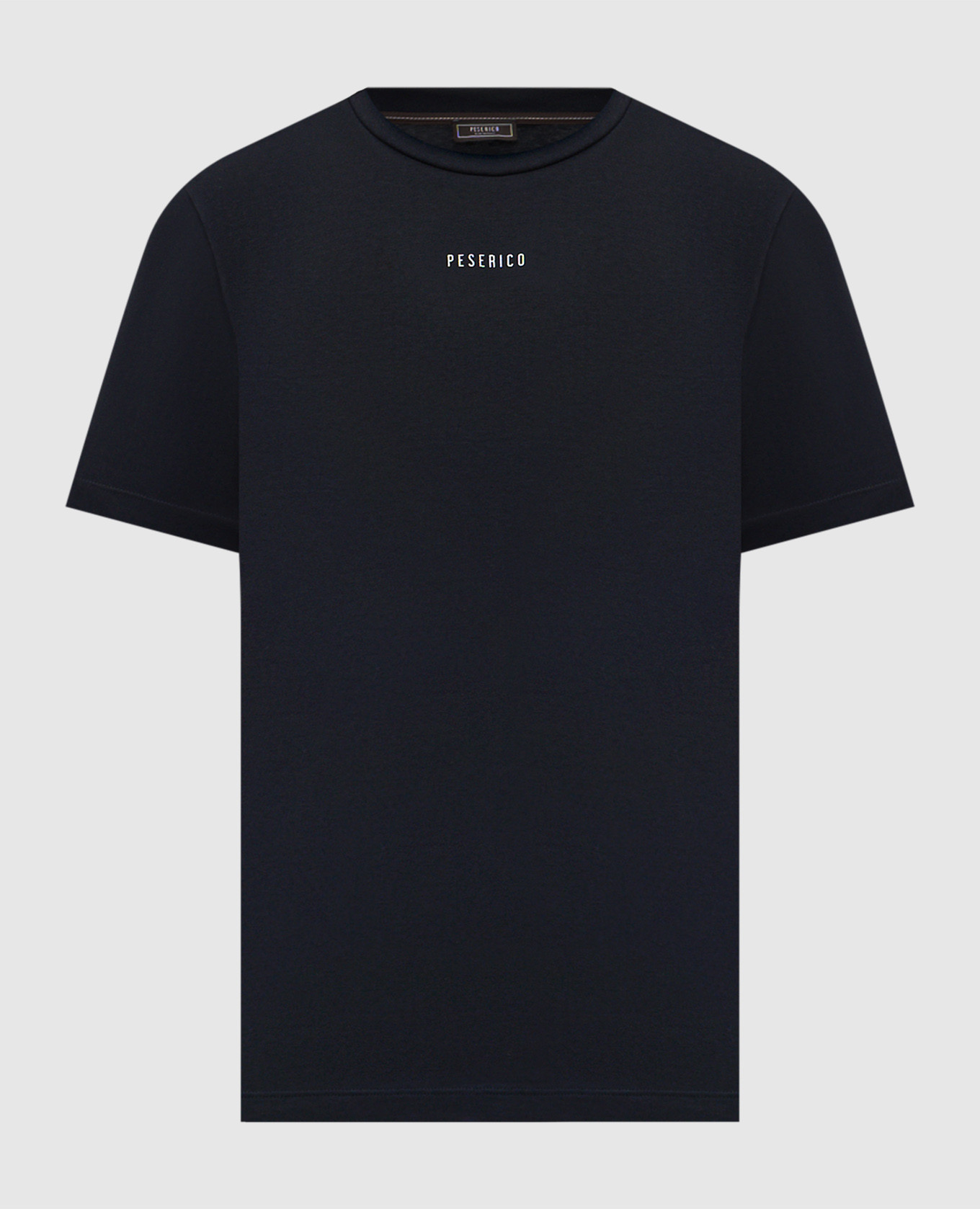 

Blue T-shirt with logo Peserico