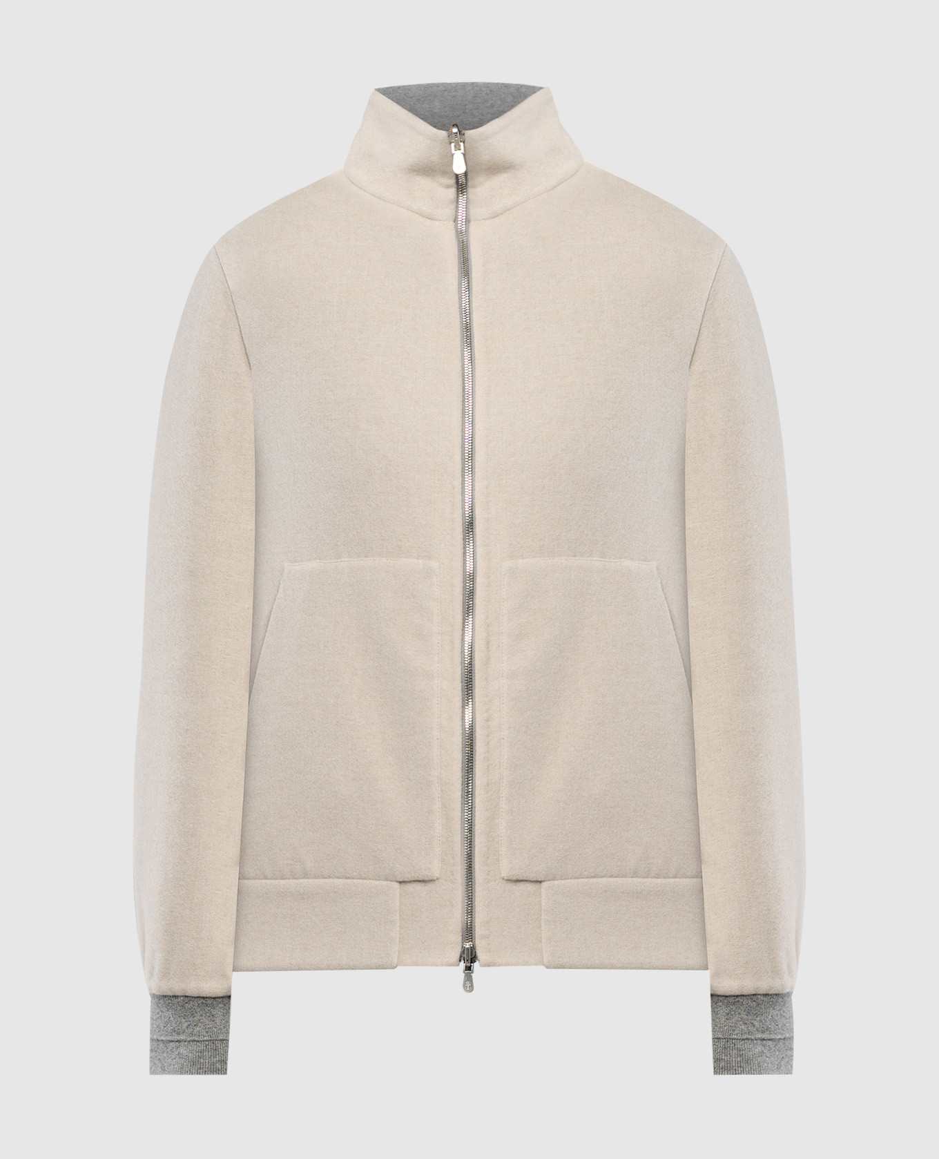 

Beige double-sided cashmere jacket Brunello Cucinelli