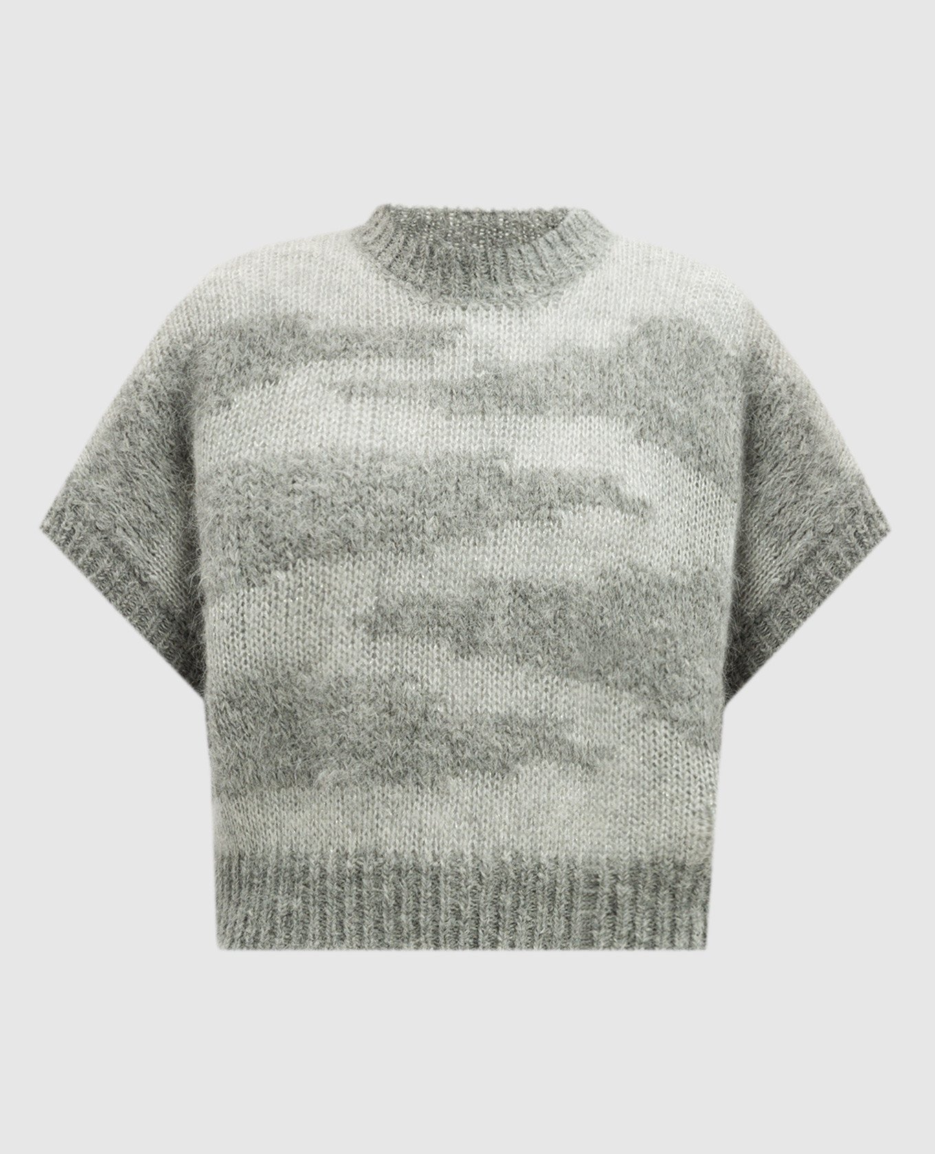 

Gray vest with wool and lurex Peserico, Grey