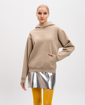 Coperni Beige hoodie with logo print COPJS15BISF5010