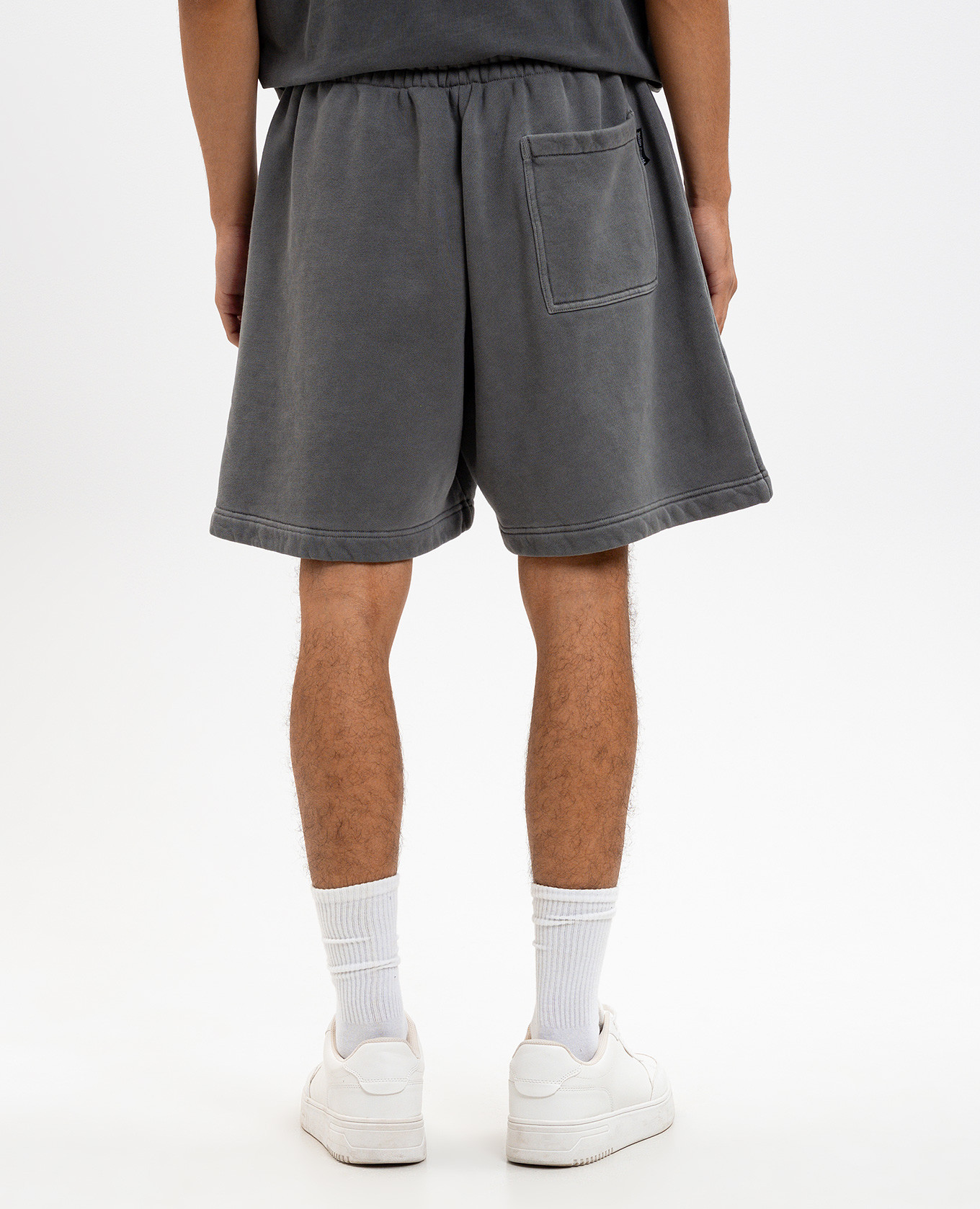 

Grey Spray Logo Print Shorts Palm Angels