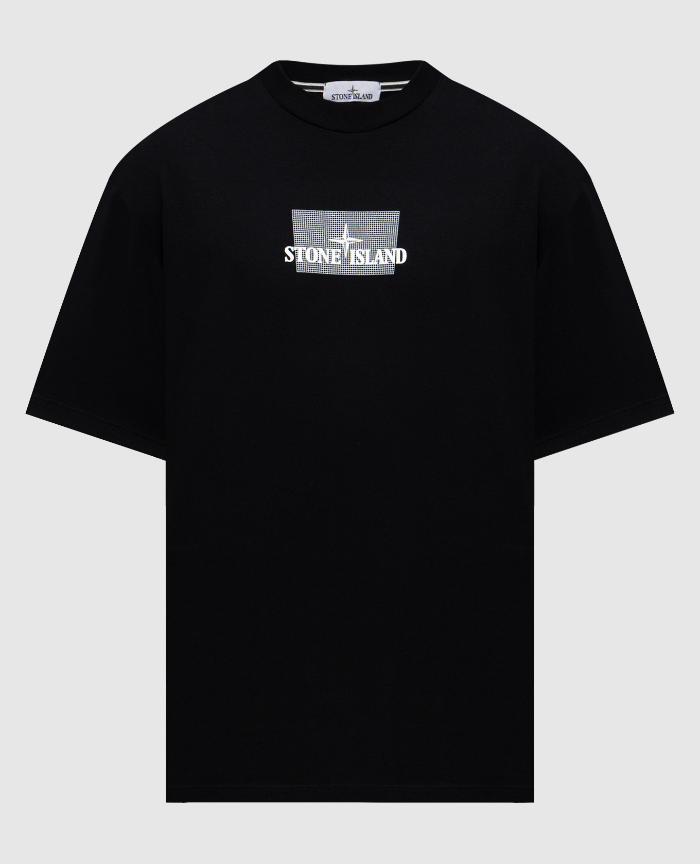 

Black T-shirt with print Stone Island