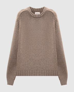 Khaite Mae brown cashmere sweater 9085600