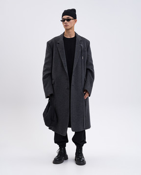 Ann Demeulemeester Lemme black wool and cashmere sweater B0010711FA147