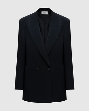 The Row Black Lumis double-breasted wool jacket 8119W3082