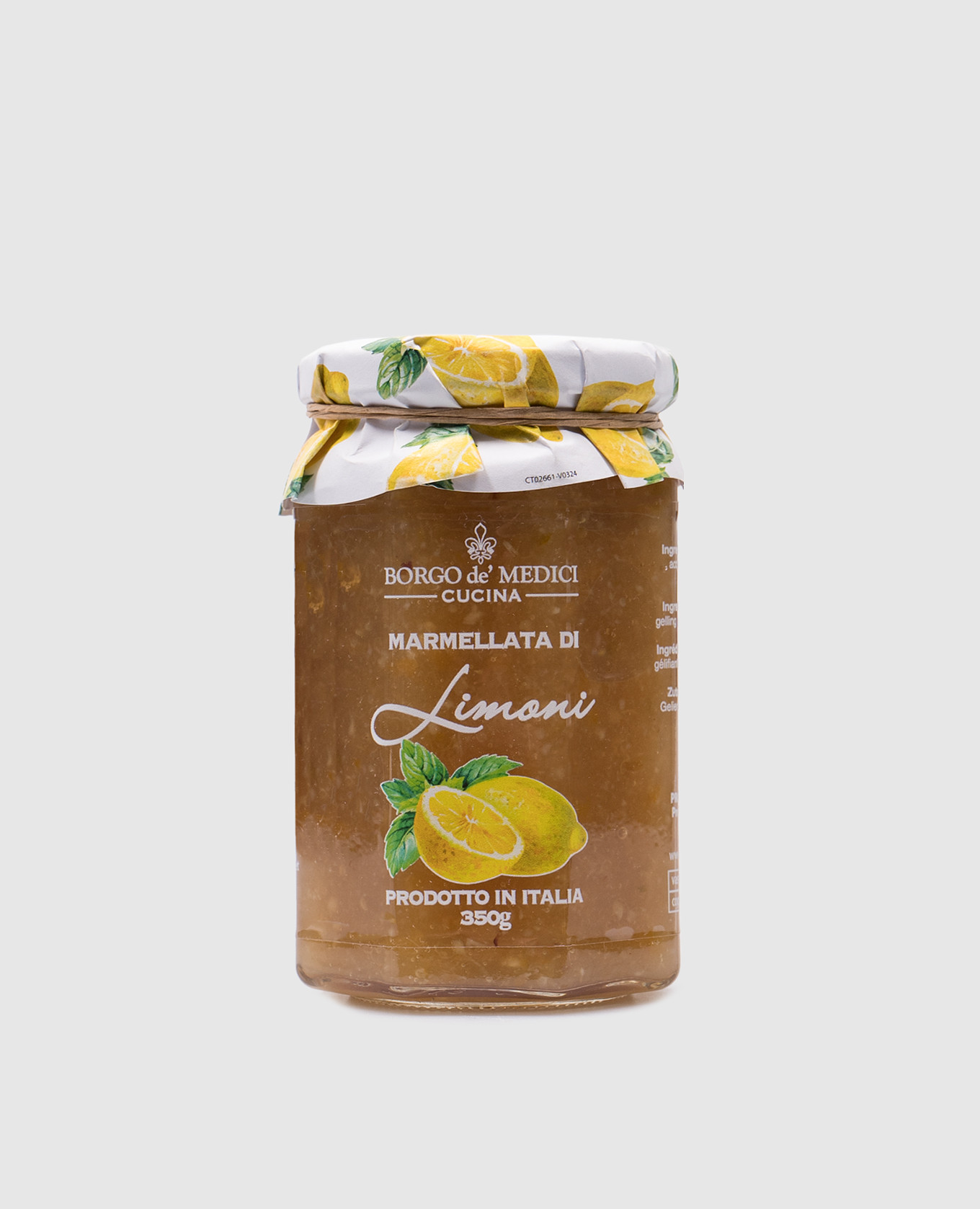 

Lemon marmalade 350g Borgo De Medici, White