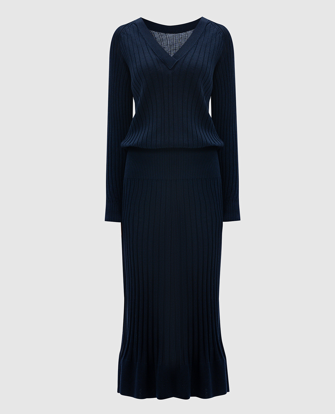 

Blue wool and silk ribbed dress PROENZA SCHOULER