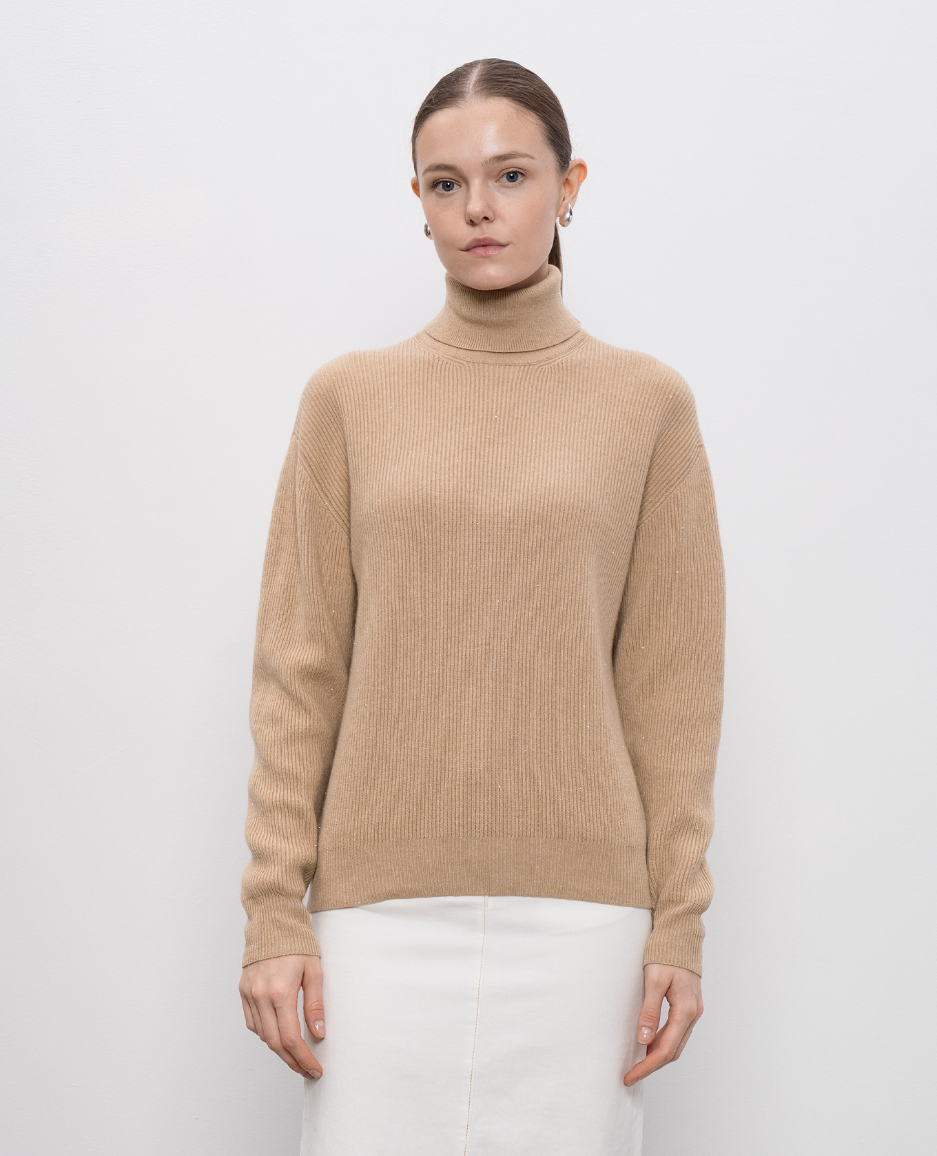 

Beige sweater with wool and silk Peserico