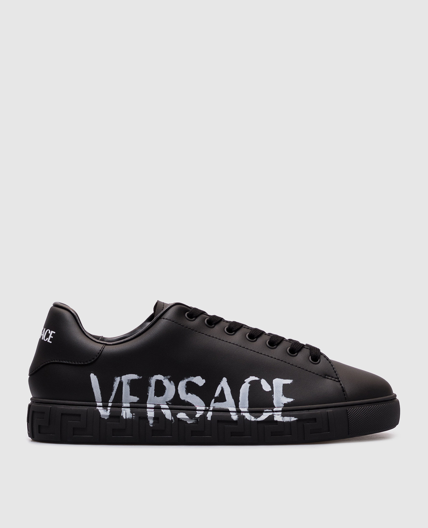 

Black sneakers with logo Versace