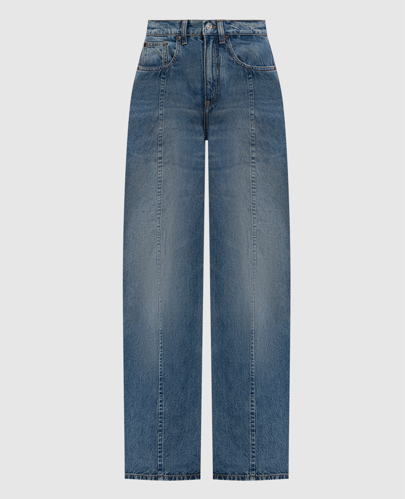 Blue banana jeans with a frayed effect Victoria Beckham