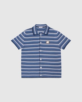 Dolce&Gabbana Children's blue striped shirt L4KWG9JBCF8