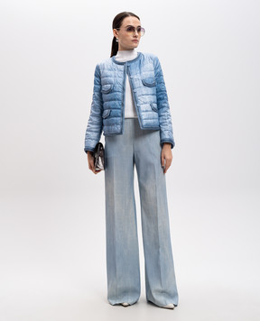 Ermanno Scervino Blue pants with a degraded effect D466P308EMY