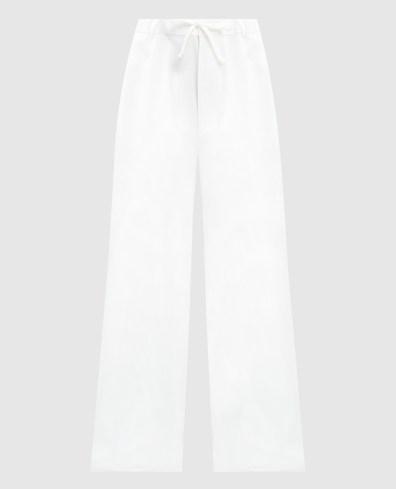 White pants with snaps maison margiela mm6