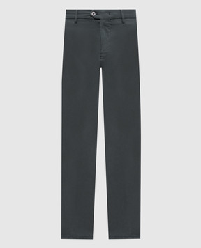 Marco Pescarolo Gray silk and cashmere pants EVO5107