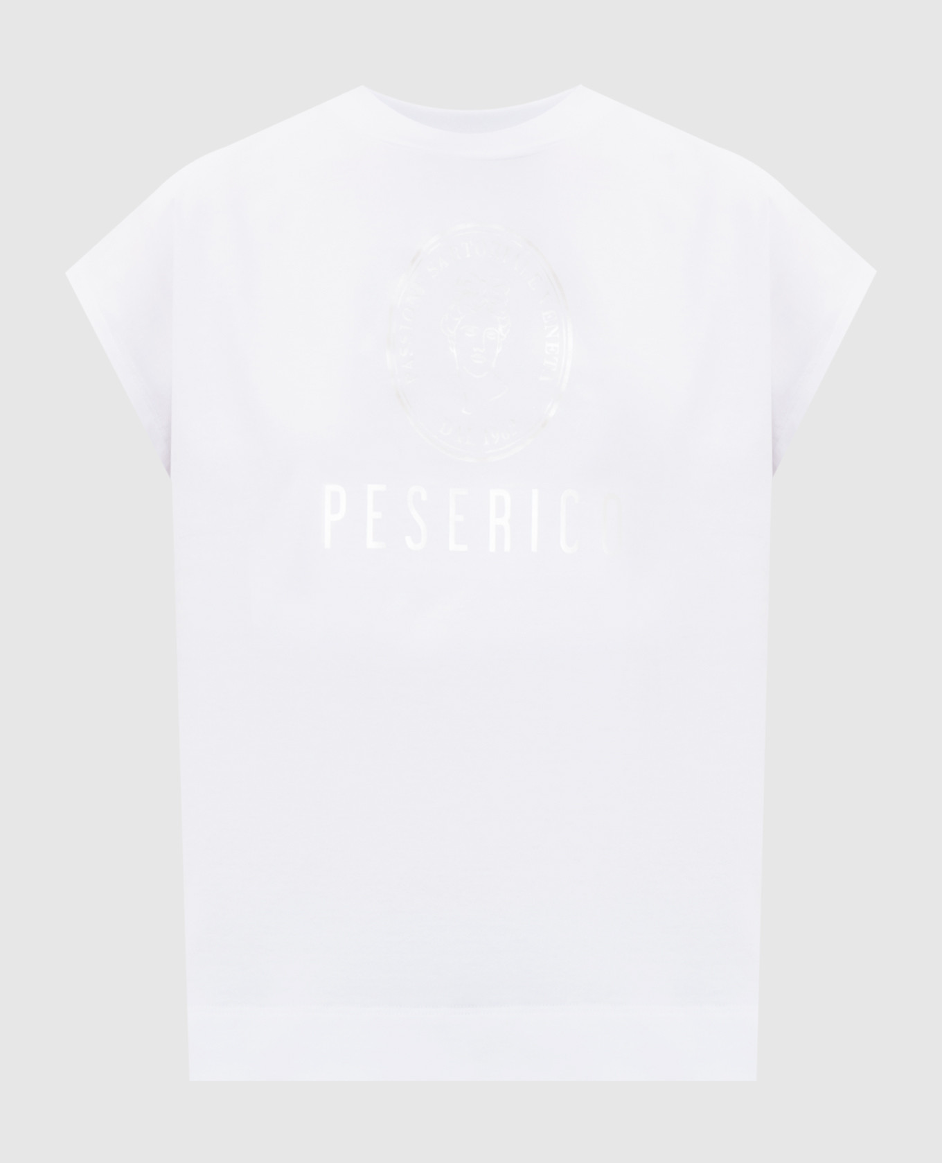 White top with logo print Peserico
