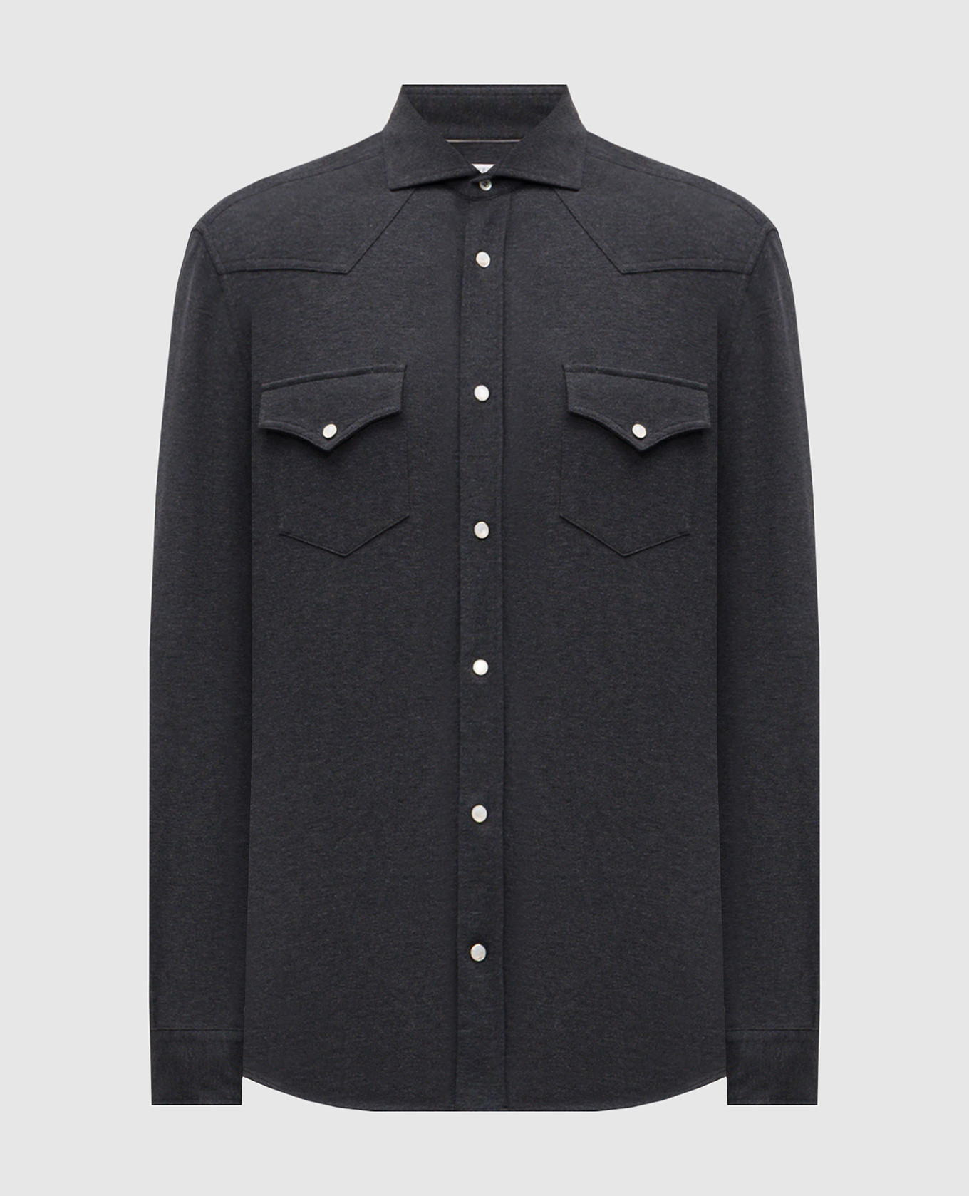 Gray shirt with pockets Brunello Cucinelli