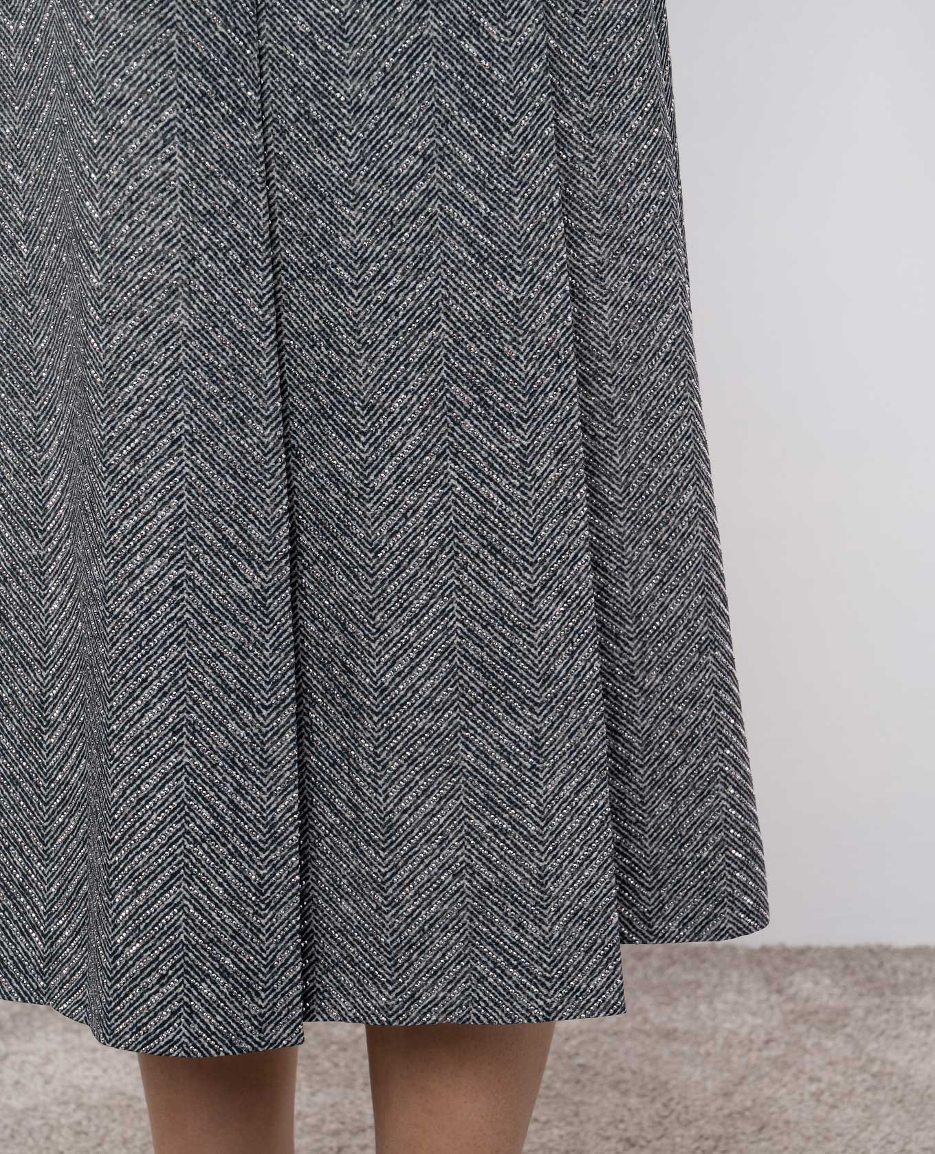 Gray skirt with crystal pattern Ermanno Scervino 5