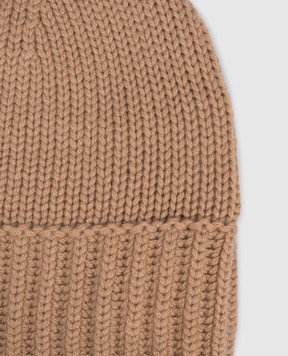 Allude Beige cashmere hat 25511224