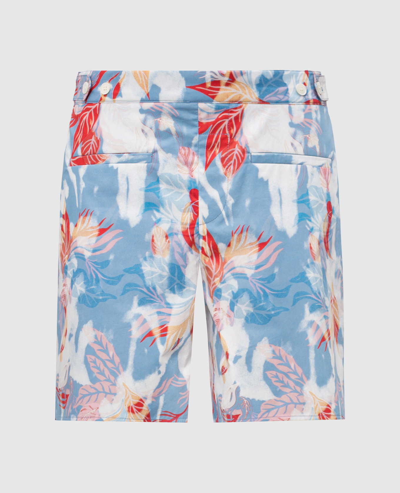 

Blue printed shorts Alexander McQueen, Light blue