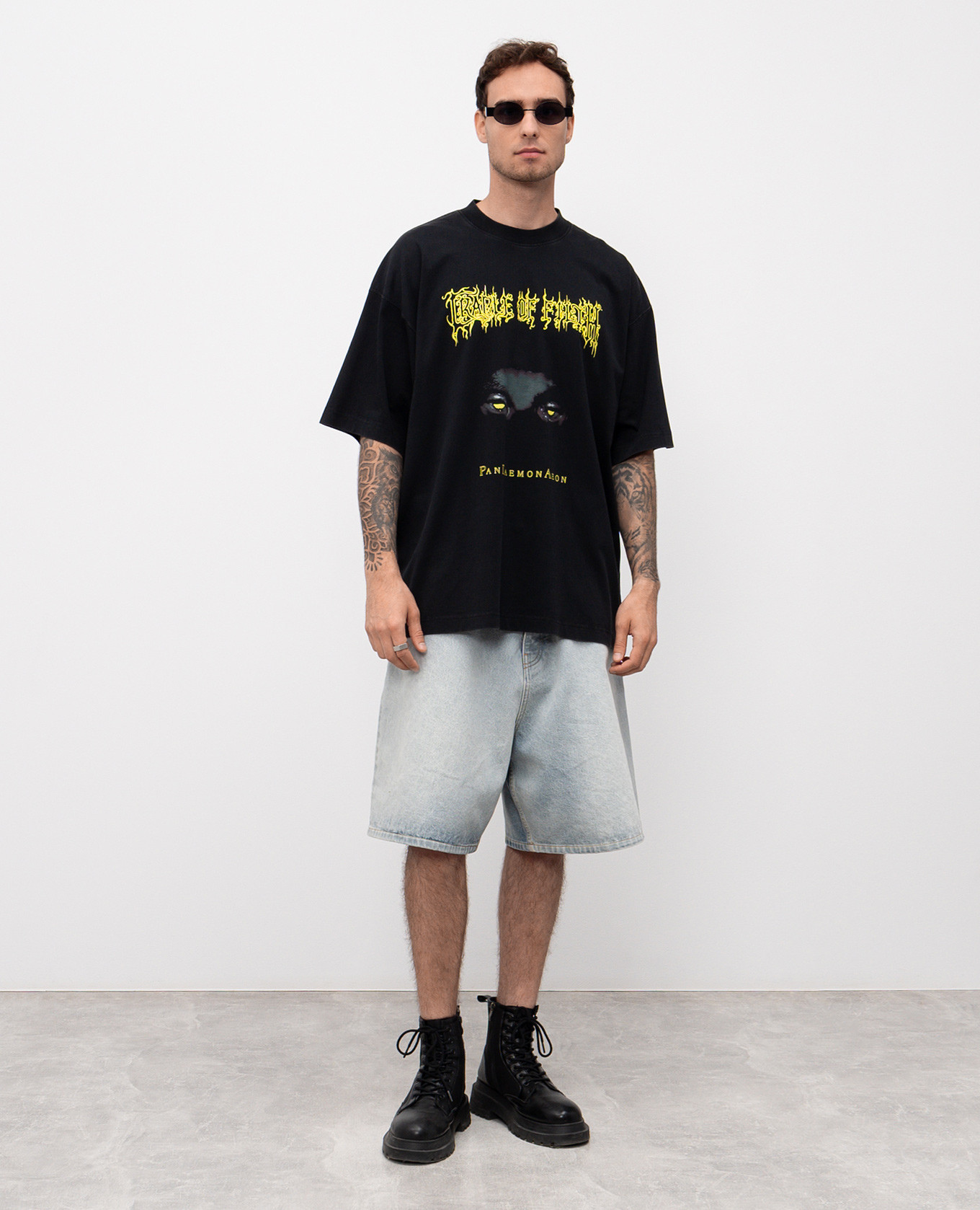 

Black T-shirt with print Vetements