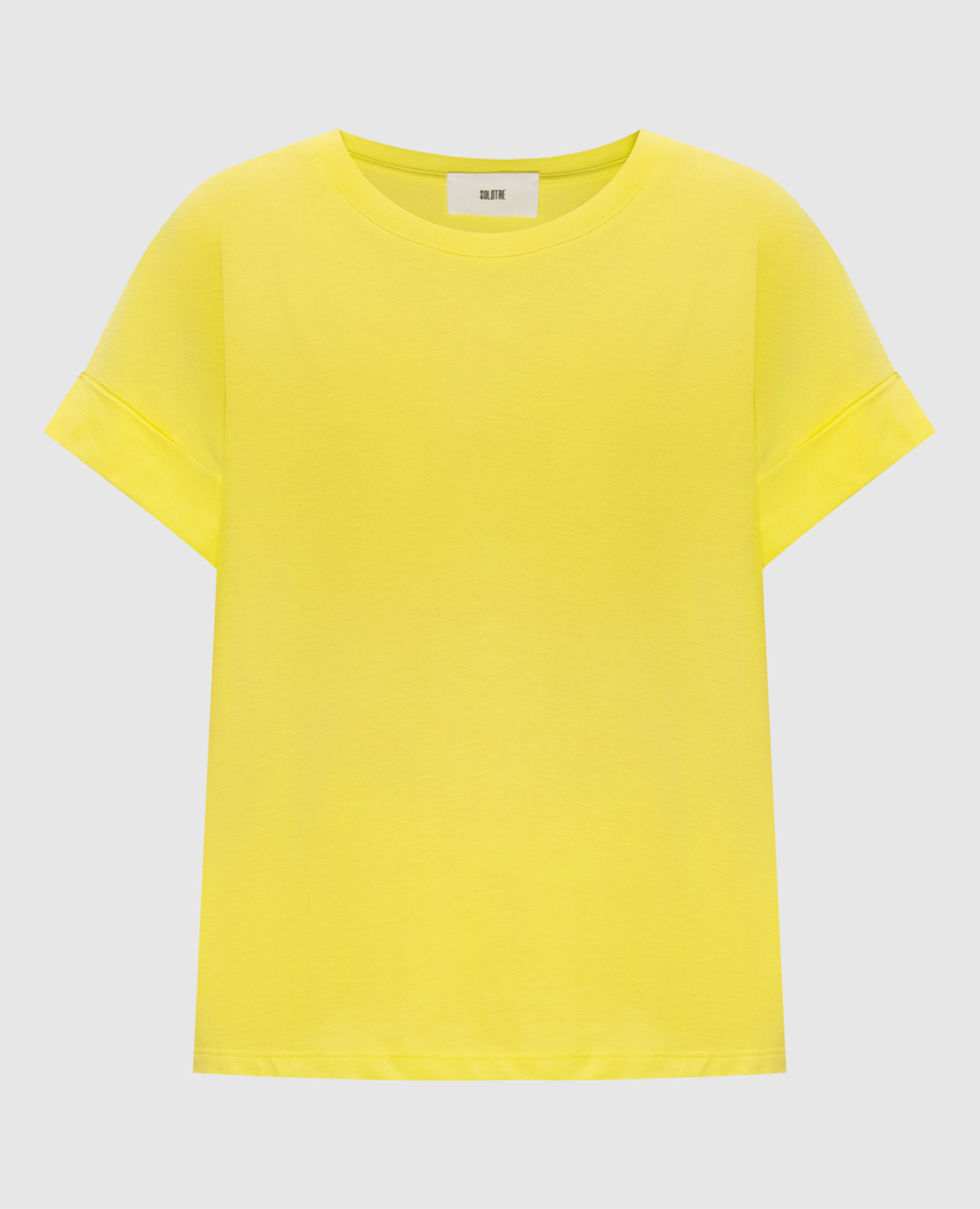 

Yellow T-shirt with lapels Solotre