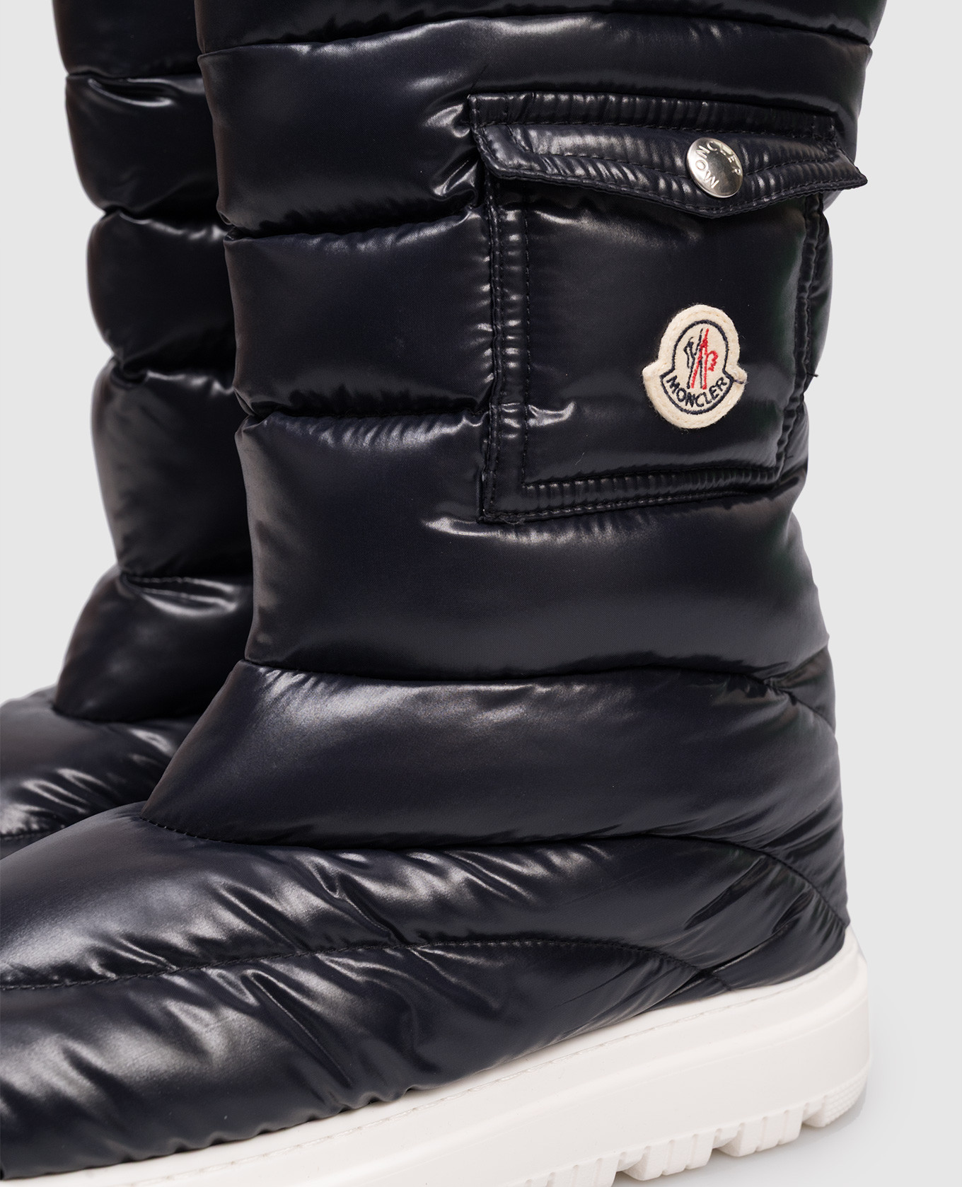 

Petit Gaia blue quilted boots Moncler ENFANT