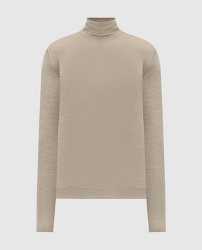 Brunello Cucinelli Beige wool and cashmere golf M2400103