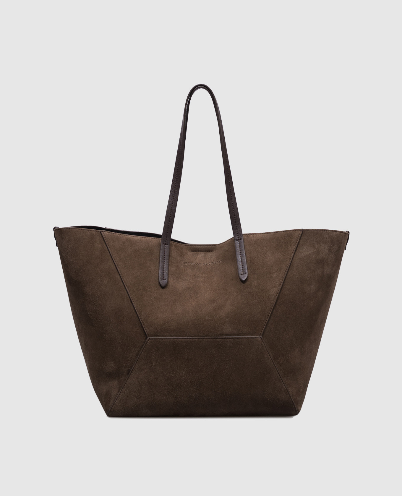 

BC Duo brown suede tote bag Brunello Cucinelli