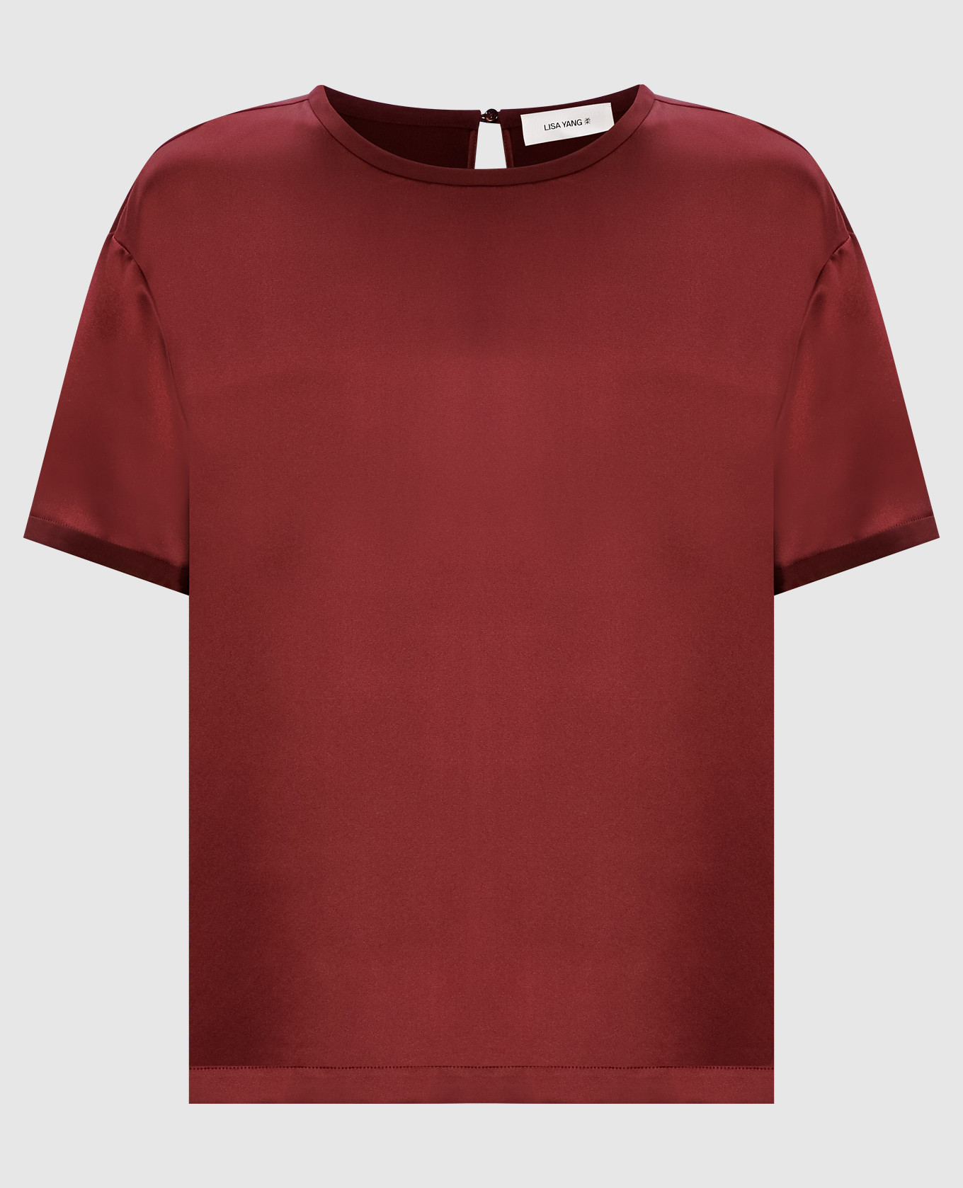 

Burgundy silk blouse LISA YANG