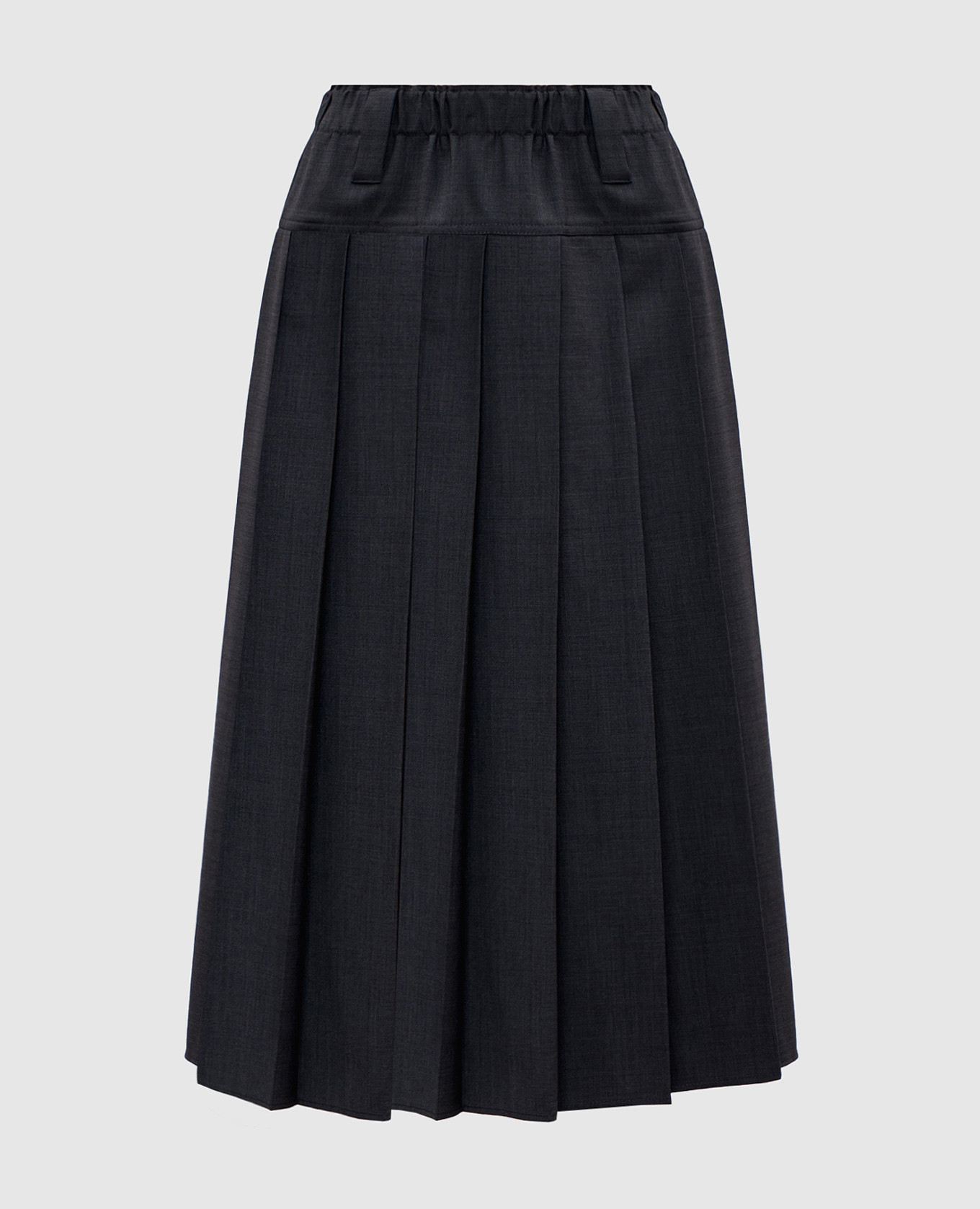 

Gray pleated skirt with wool Brunello Cucinelli, Grey
