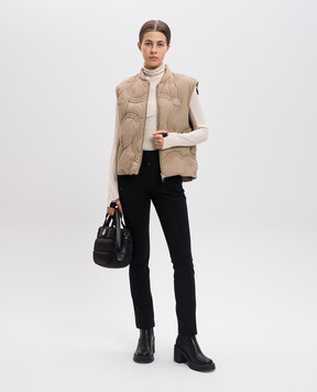 Moncler Grenoble Beige golf with logo J20988G00015899JO