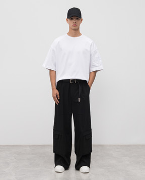 Juun.j Black wool cargo pants JC5921P275