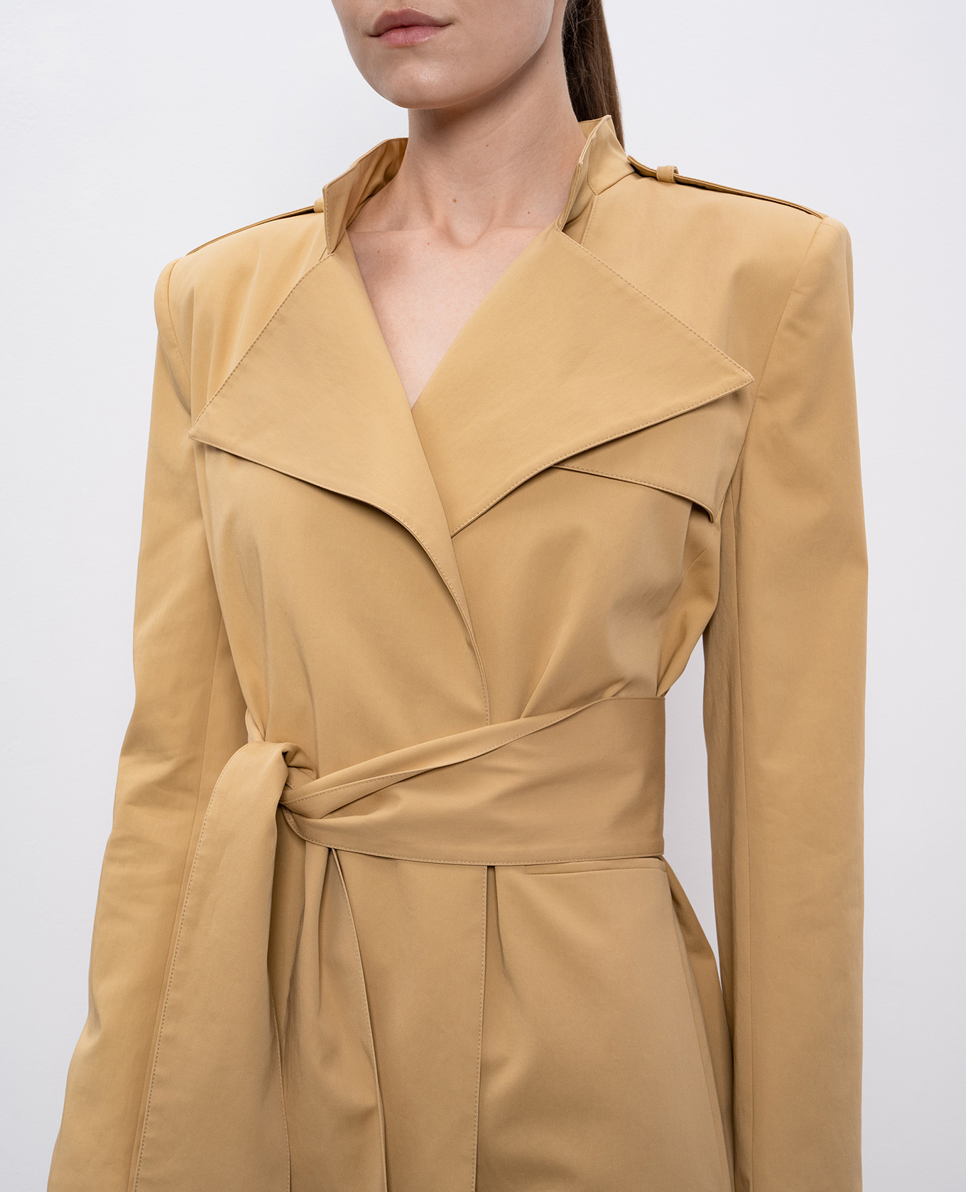 Beige Maxwell trench coat Khaite 5