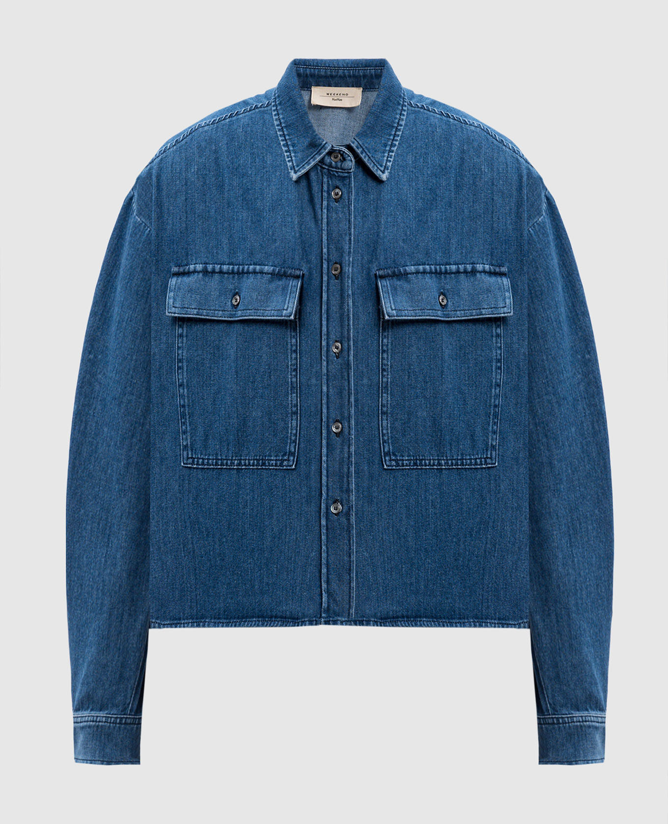 

Blue cropped denim shirt ZEMIRA Max Mara Weekend