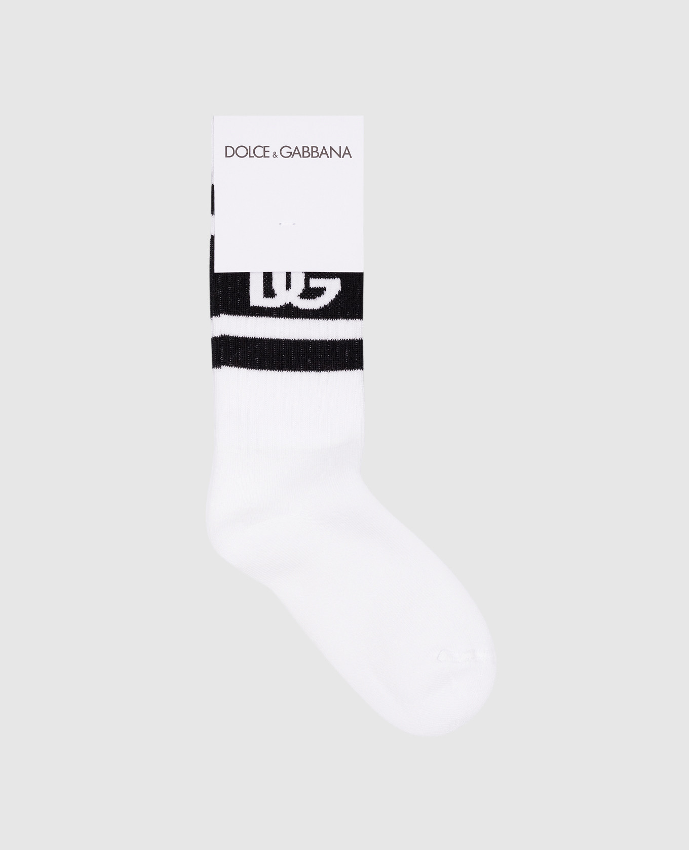 Dolce&Gabbana Children's white socks with a logo