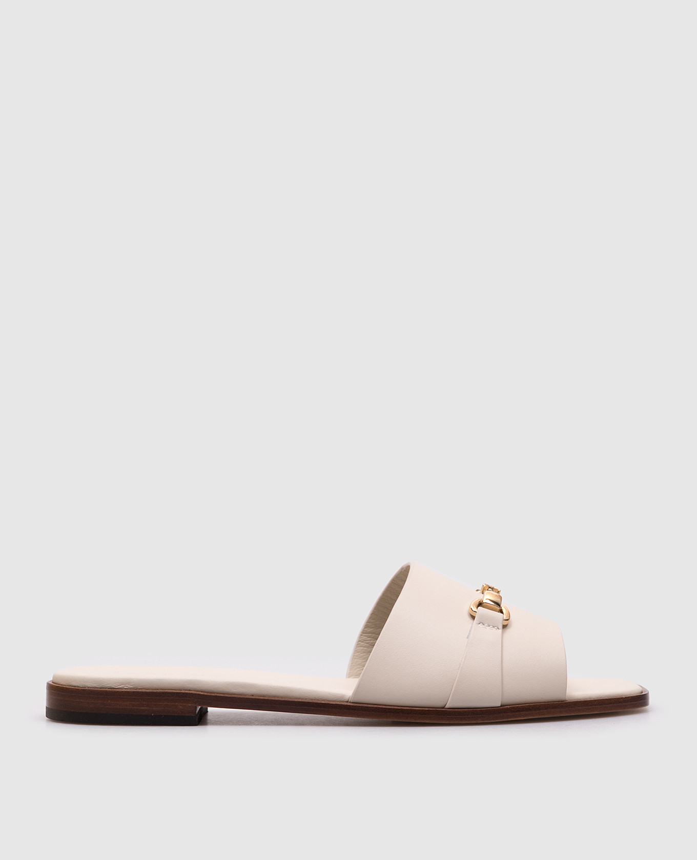 

Beige leather flip-flops with branded detail Doucal's