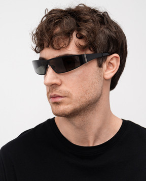 Alexander McQueen Black Y2k Sunglasses 821679I3330m