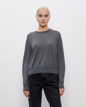 Loulou de Saison Grey cashmere jumper ANGUS ANGUS