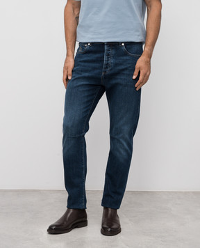 Brunello Cucinelli Blue jeans with a worn effect M283PX1290