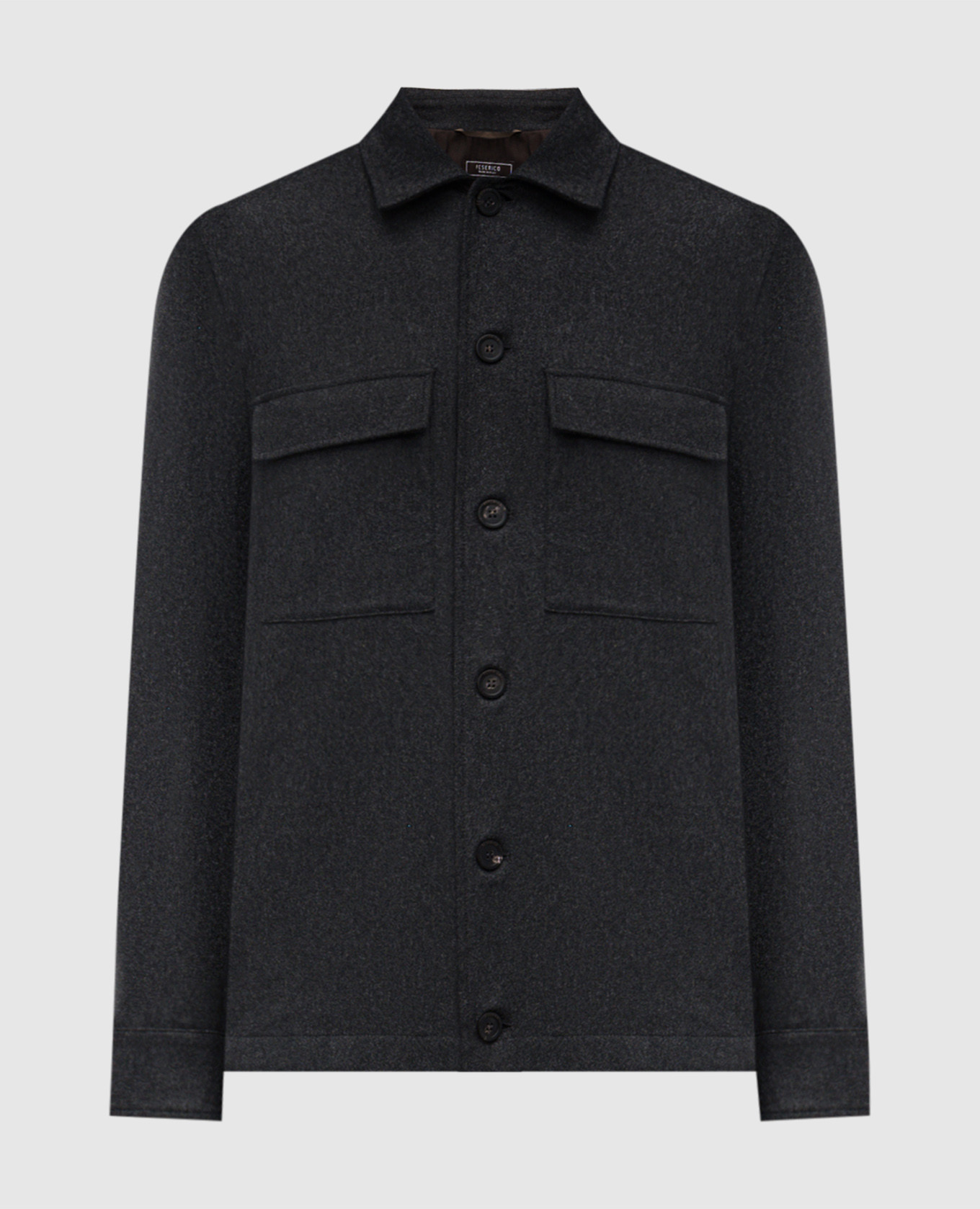 Gray shirt with wool Peserico