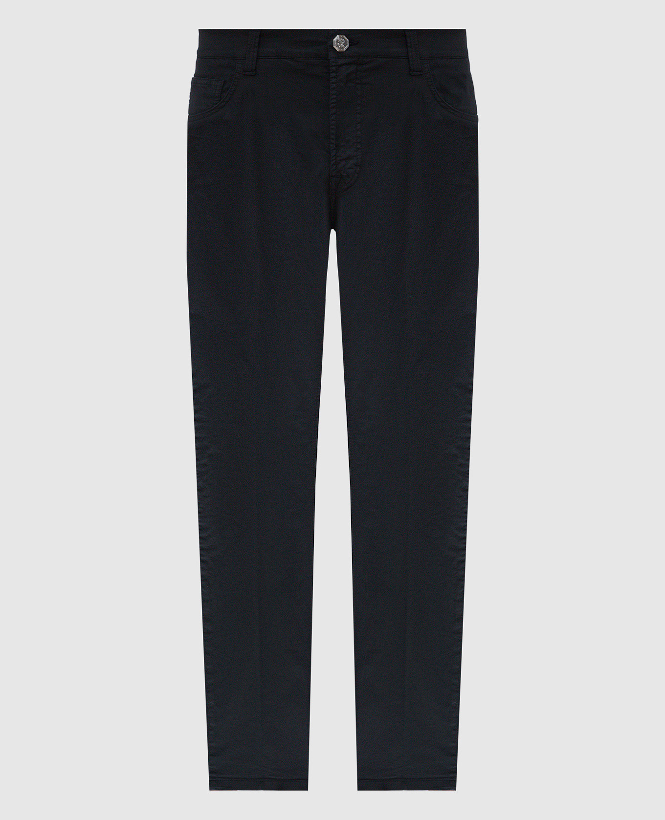 

Black pants with monogram logo Stefano Ricci