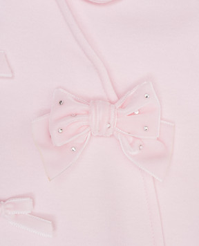 Story Loris Children's pink overalls with bows 63363