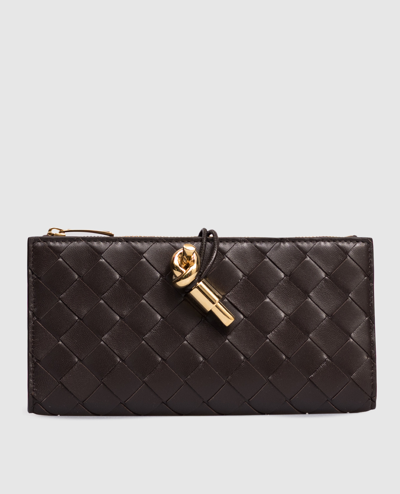 Andiamo brown leather wallet Bottega Veneta