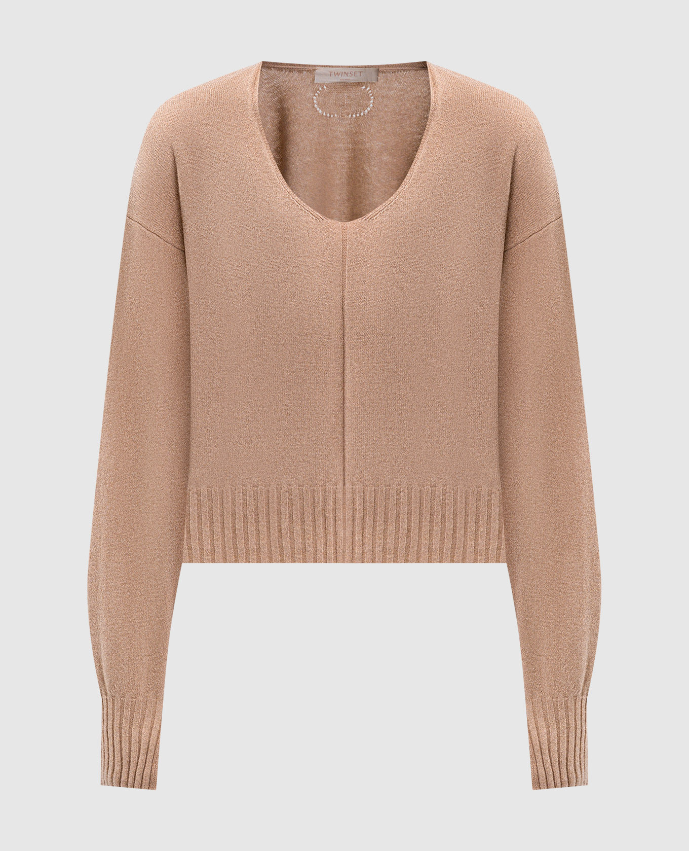 

Beige cashmere and wool pullover Twinset