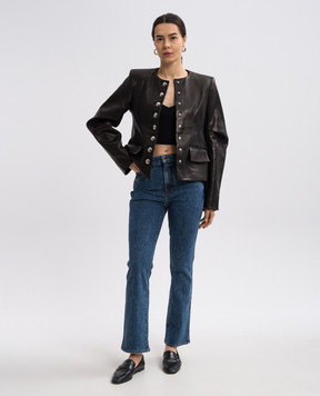 Khaite Darlman black leather jacket 6167729